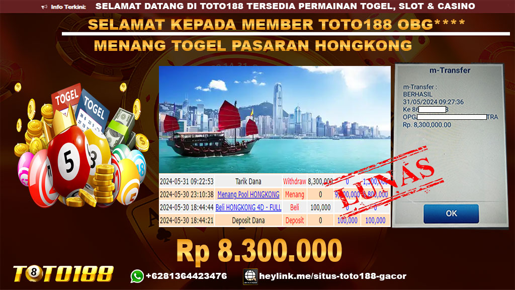 Bukti jp kemenangan togel pasaran hongkong 31 mei 2024